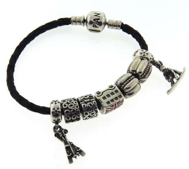 Group Lot of Pandora Charms w Bracelet
