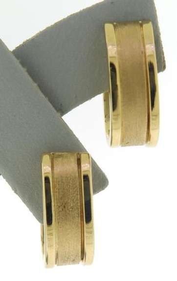 Simple Satin & High Polished J Hoop Earrings