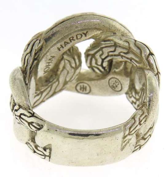 John Hardy Classic Chain Hammered Link Ring