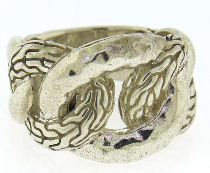 John Hardy Classic Chain Hammered Link Ring
