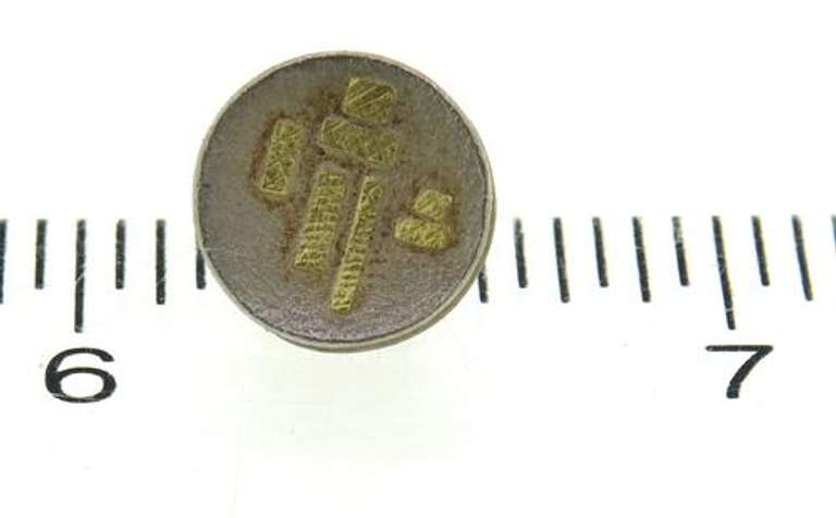 Lisa Cecorulli 22k Sterling Silver Circle Button