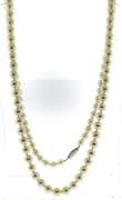 Iridescent 14kt WG Fresh Water 29" Opera Pearl Necklace