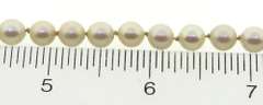 Fancy 14kt YG  6.5-7mm Pearl Necklace with Detailed Ruby Clasp