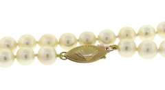 Elegant 14kt YG White Fresh Water Pearl Necklace