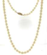 Elegant 14kt YG White Fresh Water Pearl Necklace