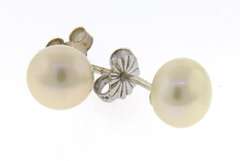 Dainty 925 Sterling Silver Pearl Stud Earrings
