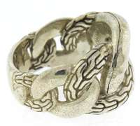 John Hardy Classic Chain Hammered Link Ring