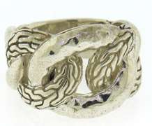 John Hardy Classic Chain Hammered Link Ring