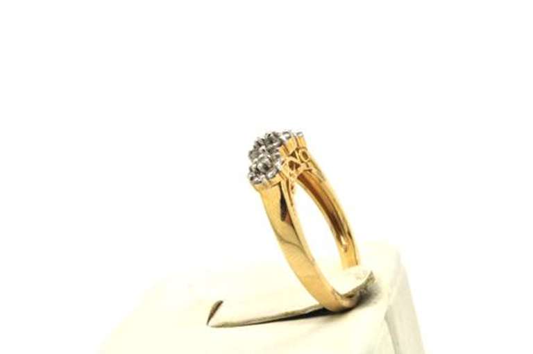 LADIES PAST PRESENT FUTURE DIAMOND RING