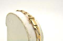 14 KT SOLID GOLD ITALIAN FIGARO BRACELET
