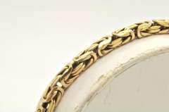 14 KT SOLID GOLD ITALIAN BYZANTINE BRACELET