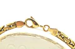 14 KT SOLID GOLD ITALIAN BYZANTINE BRACELET