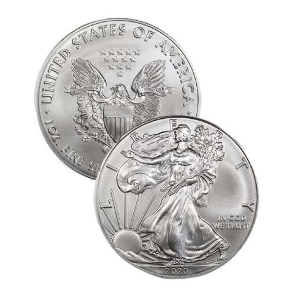 2020 Choice Frosty White BU Silver Eagle