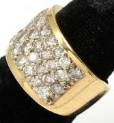 1.15CTW Diamond Encrusted Band Ring in 14KT Yellow Gold