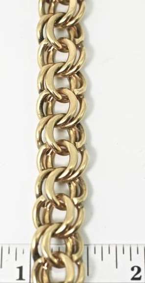 Very Substantial Classic Vintage 14K Charm Bracelet