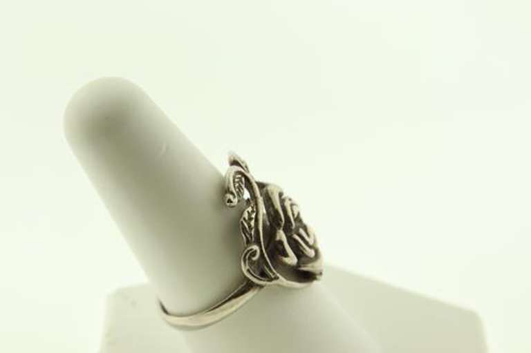 Sterling Silver 925 Vintage Flower Ring