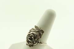 Sterling Silver 925 Vintage Flower Ring