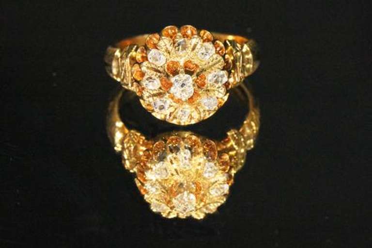 Vintage 14k Gold & Diamond Ring