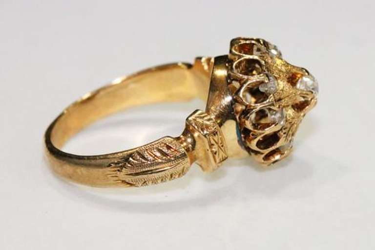 Vintage 14k Gold & Diamond Ring