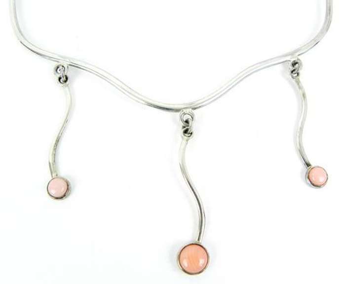 Vintage Mexican Sterling Coral Neckpiece