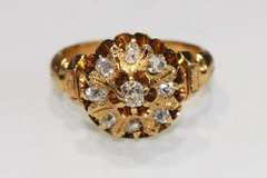 Vintage 14k Gold & Diamond Ring