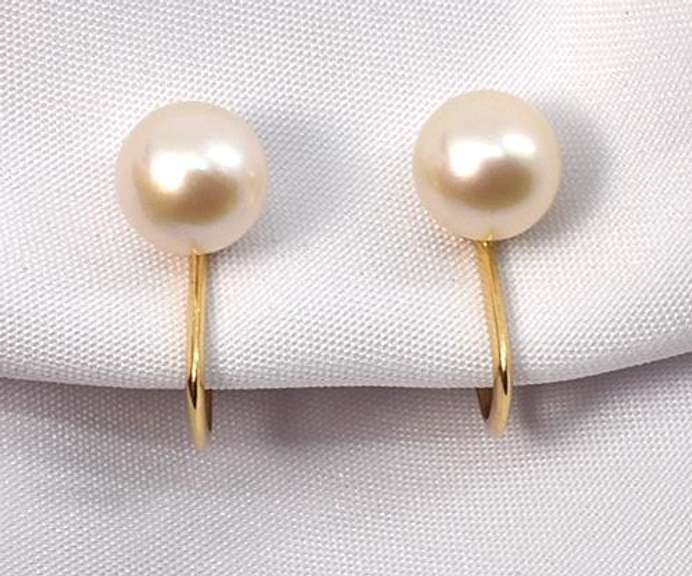 Mikimoto Screwback Estate Earrings