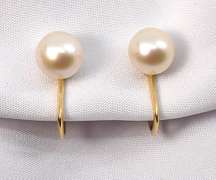 Mikimoto Screwback Estate Earrings