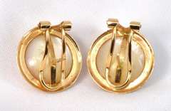 Easy to Wear Omega Back Mobe Pearl Earrings