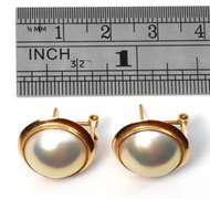 Easy to Wear Omega Back Mobe Pearl Earrings