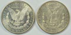 Flashy 1891-S & 1902-P Morgan Silver Dollars