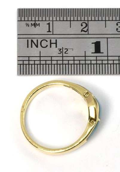 Chic Larimar Ring in 14K Yellow Gold