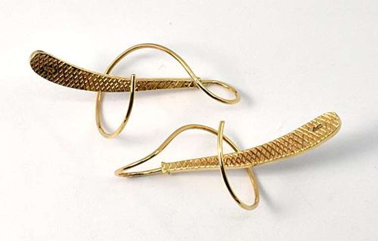 Whimsical Opal Earrings in 14K Yellow Gold