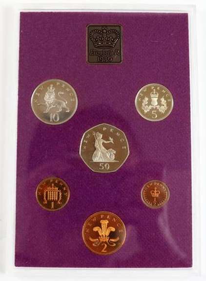 2 Each Great Britain Proof Sets 1980 1983-6