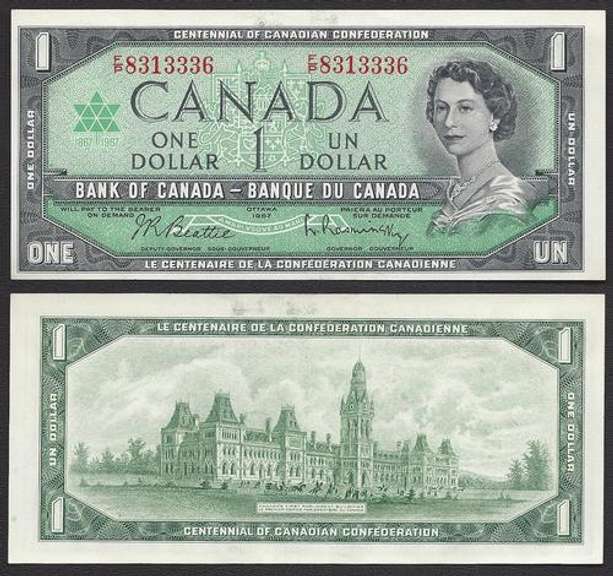 $1 1967 Centennial of Canadian Confederation Uncirc.