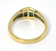Chic Larimar Ring in 14K Yellow Gold