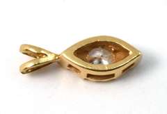 Feminine .20 Carat Diamond Pendant 14K YG