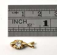 Feminine .20 Carat Diamond Pendant 14K YG