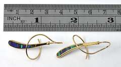 Whimsical Opal Earrings in 14K Yellow Gold