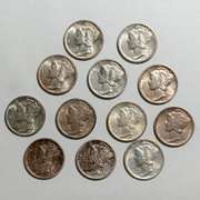 Mercury Dime Lot Unc And BU