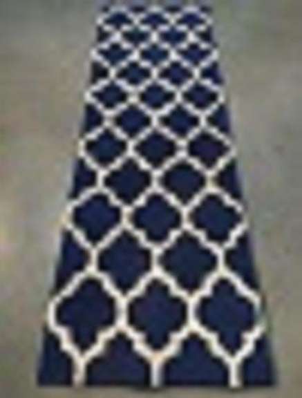 Trendy Lattice Design Hand Made Runner 8'