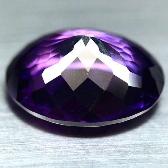 Super rich 25.10ct top violet hue created Amethyst