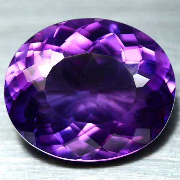 Super rich 25.10ct top violet hue created Amethyst