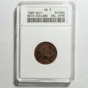 1689 Duit Netherlands Zeeland Double Struck