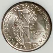 1929 D Mercury Dime MS 64 Full Bands