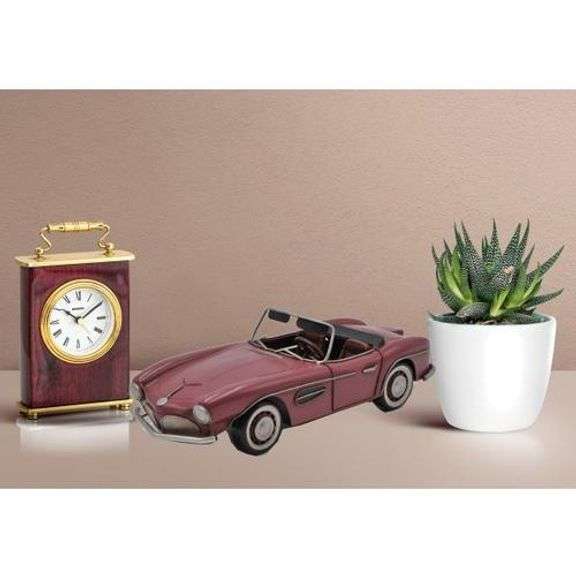 Burago Rose and Brown BMW 507 Model Car