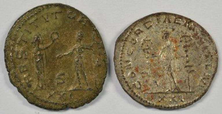 Nice Aurelian & Severina Roman Antoninianus, 270-275 AD