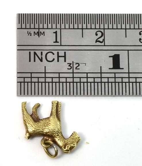 Nicely Sculpted 14k Dog Charm