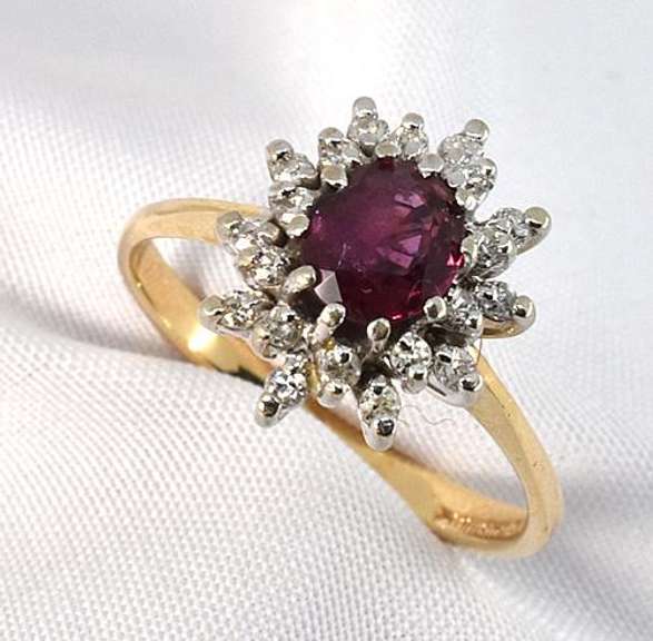 Classic Ruby & Diamond Ring