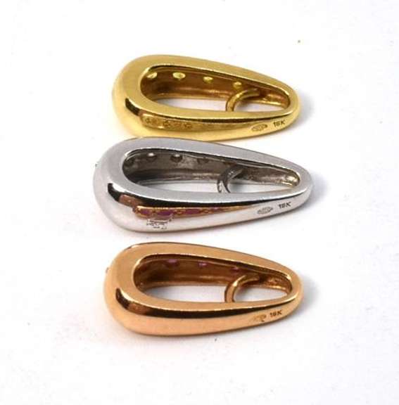 Useful Group of 18k Slider Pendants