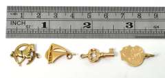 Group of 4 14k Vintage Charms